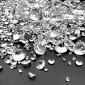 1000 pcs Acrylic Diamond Gems, Clear Acrylic Diamonds Decorations Faux Diamonds Table Scattering Gemstones Vase Filler for Party, Event, Wedding, Birthday (Clear,30mm, 20mm, 12mm, 8mm, 4mm)