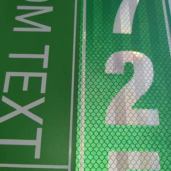 Custom Street Sign, Reflective Option, 12x36 Inch, Rust Free Aluminum,Weather/Fade Resistant,UV Protected