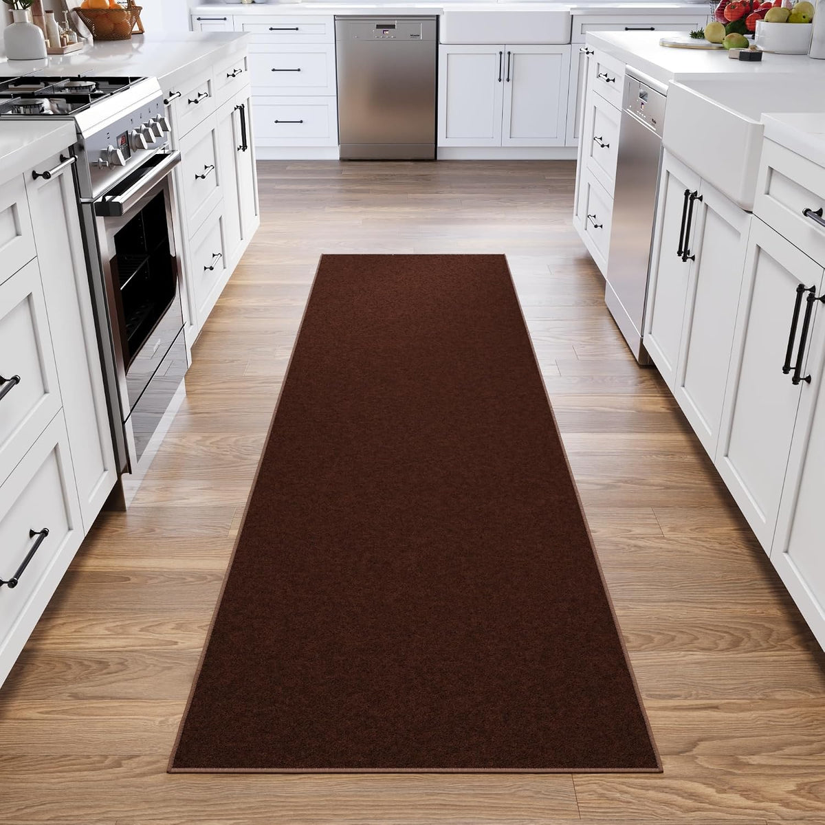 Ottomanson 3x10 Hallway Runner Rug – Non-Slip Kitchen Rugs