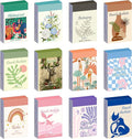 12 Sets 600 Sheets Washi Stickers for Journaling, Boho, Abstract, Vintage Scrapbook Sticker Set for Bullet Journal Art Diary Card Craft Gifts Planner Notebook