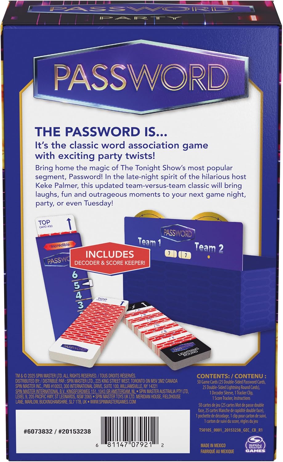 Spin Master Games, Password Party Game, As Seen on The Tonight Show with Keke Palmer, The Viral Party Card Game, Friendsgiving, 4+ Players, for Ages 14 & Up