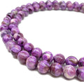 abcgems minas-gerais purple mica muscovite beads brazil, main product view