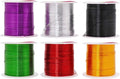 Mandala Crafts 22 Gauge Anodized Aluminum Craft Wire for Jewelry Making - 450 FT Colored Flexible Silver Black Gold Purple Red Kelly Green Wire - Bendable for Bonsai Armature Crafting Sculpting