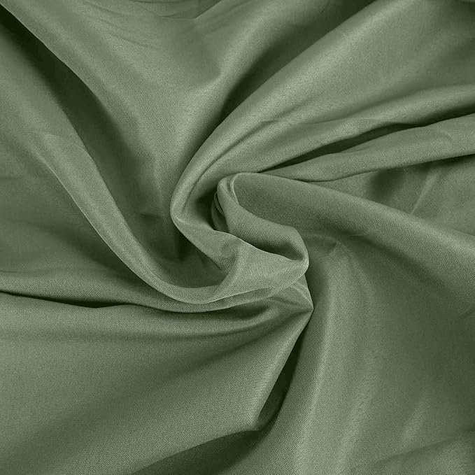 Efavormart Round Tablecloth, 108 Inch Stain & Wrinkle Resistant Washable Table Cloth, Decorative Polyester Fabric Table Cover for Banquet, Wedding, Dining- Willow Green