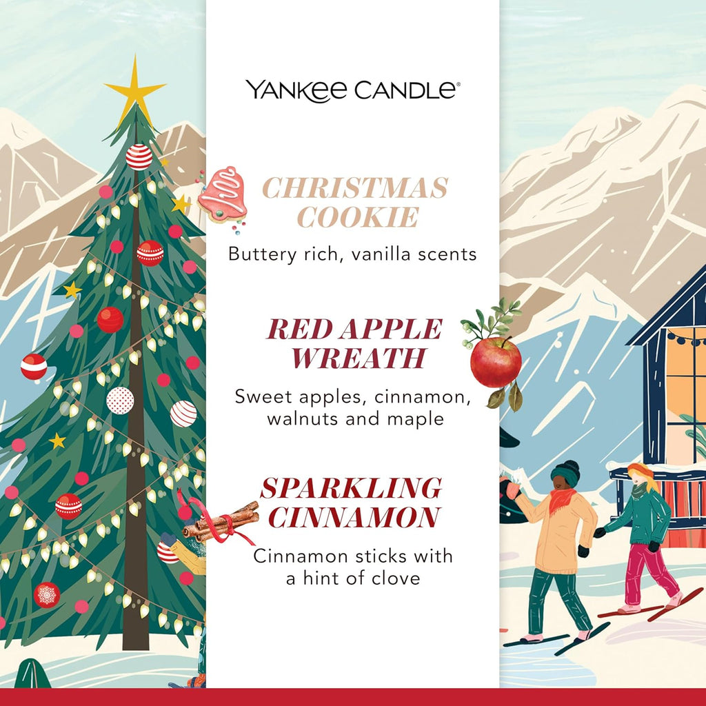 Yankee Candle Christmas Scented Candles Gift Set, 6 Filled Mini Votive Candles, Après Ski Collection, Perfect Christmas Gifts for Women