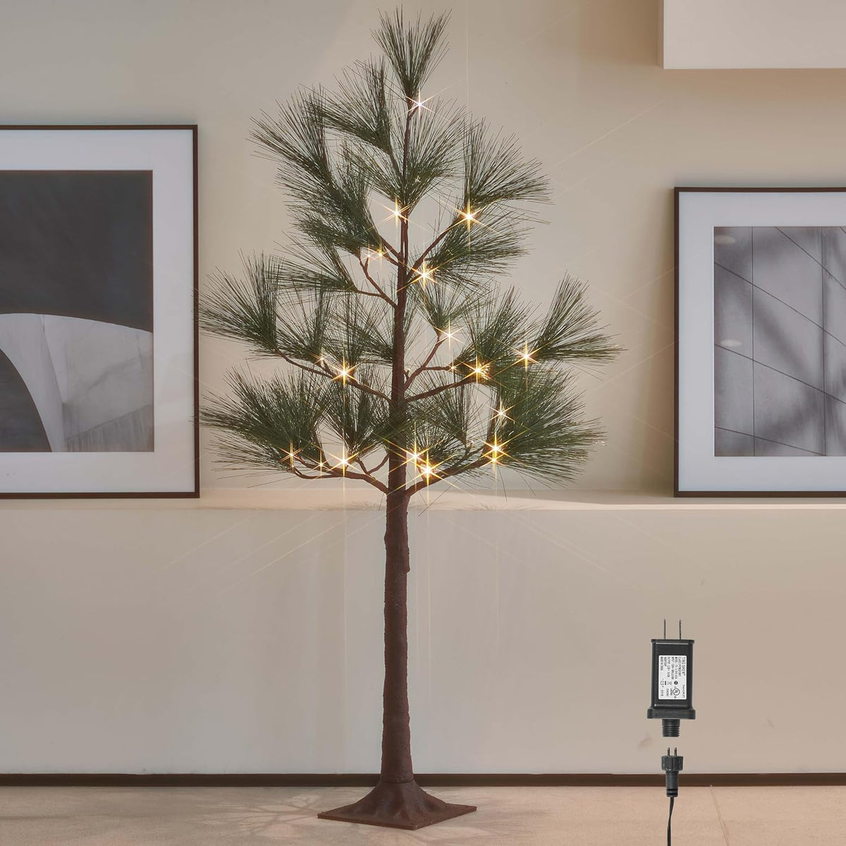 litbloom lighted christmas tree with timer 4ft 36, main product view