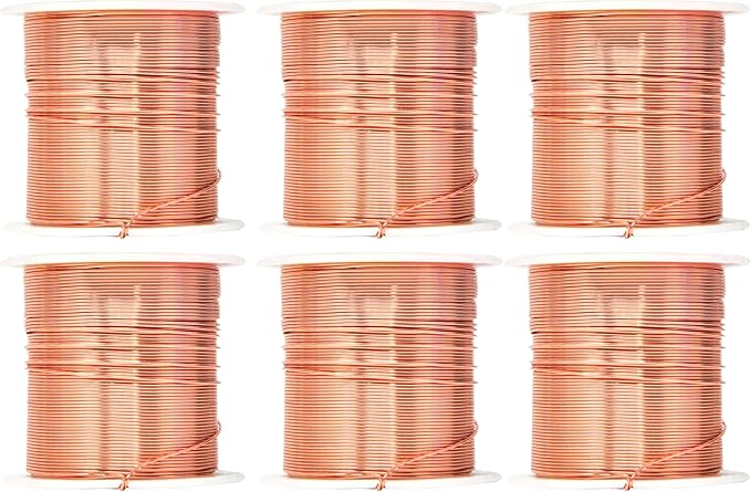 Mandala Crafts 22 Gauge Anodized Aluminum Craft Wire for Jewelry Making - 450 FT Colored Flexible Rose Gold Combo Wire - Bendable for Bonsai Armature Crafting Sculpting