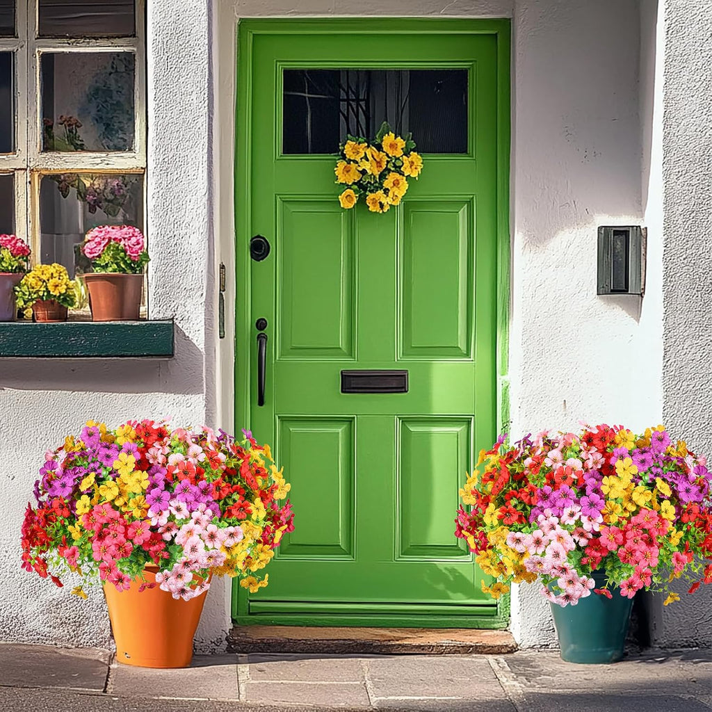 lylyfan 30 bundles 14'' artificial flowers for outdoor, package contents