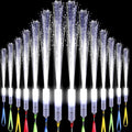 50 Pcs White Fiber Optic Wands Bulk Wedding Sparklers Party Favors LED Light Glow Sticks with 3 Modes Long Flashing Glow for Birthday Wedding Bridal Shower Glow in the Dark Party Favors