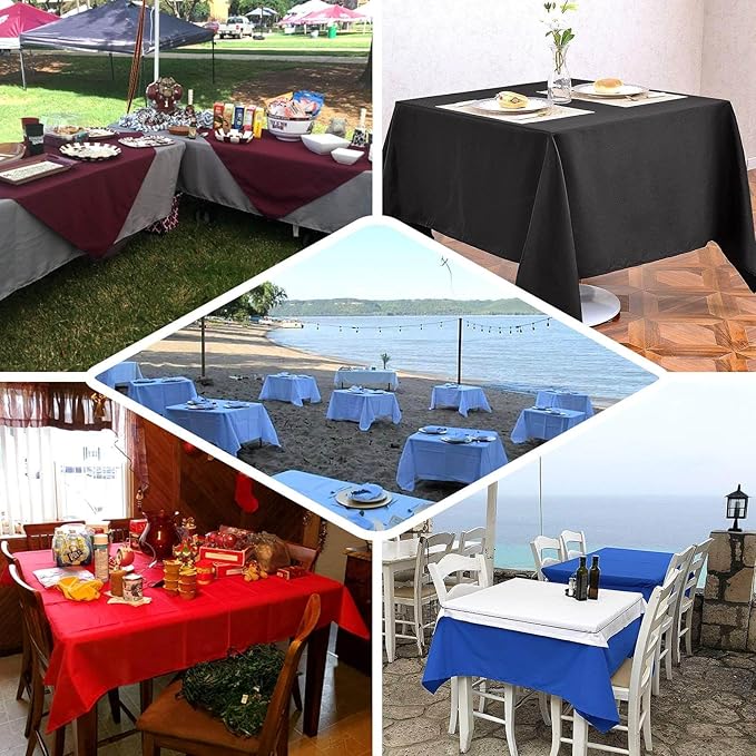 Efavormart 70" Square Linens Royal Blue Wholesale Linens Polyester Square Linen Tablecloth for Wedding Banquet Party Restaurant