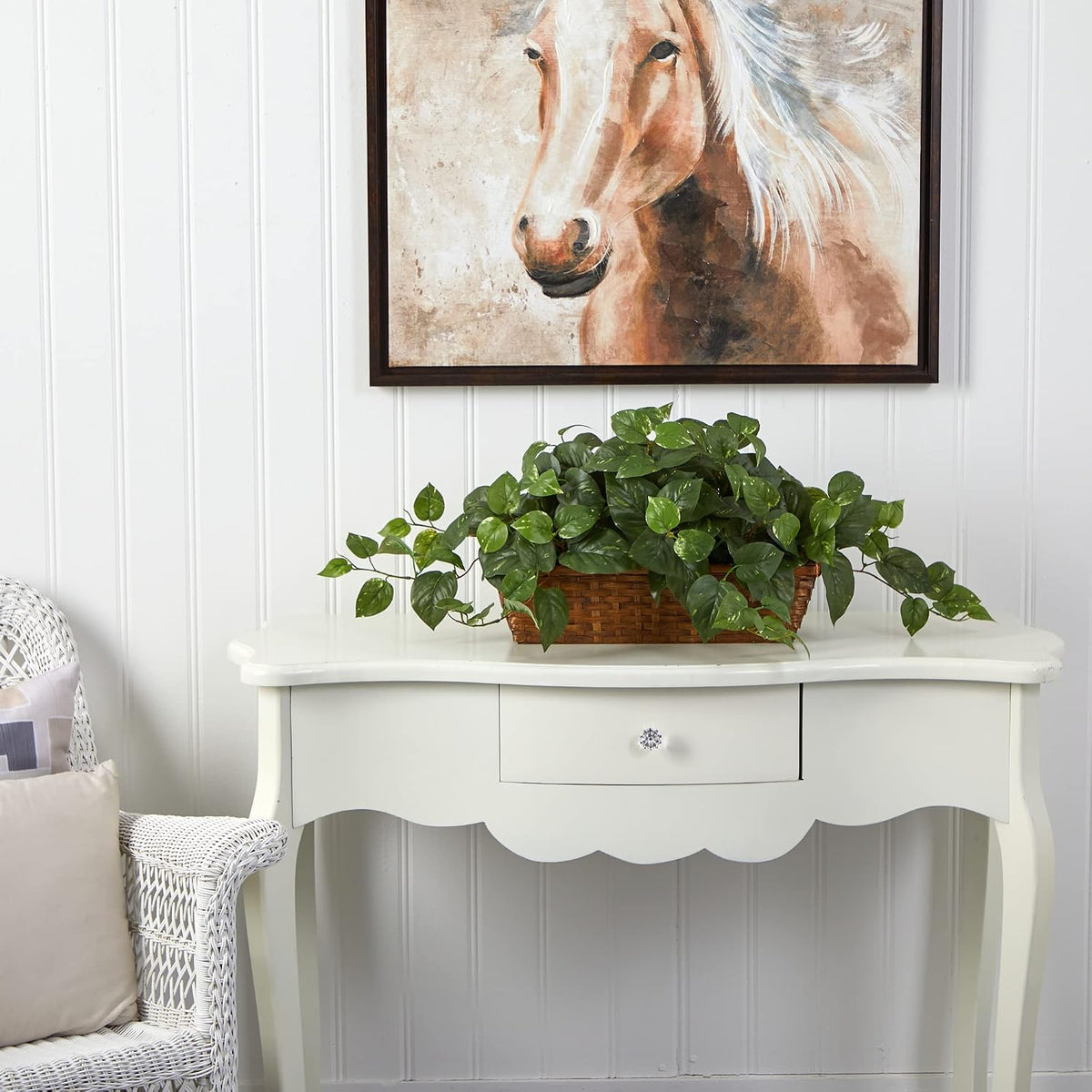 nearly natural 34 in artificial pothos ivy plant shown in use
