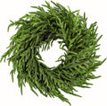 enven 24" norfolk pine wreath for front door, main product view