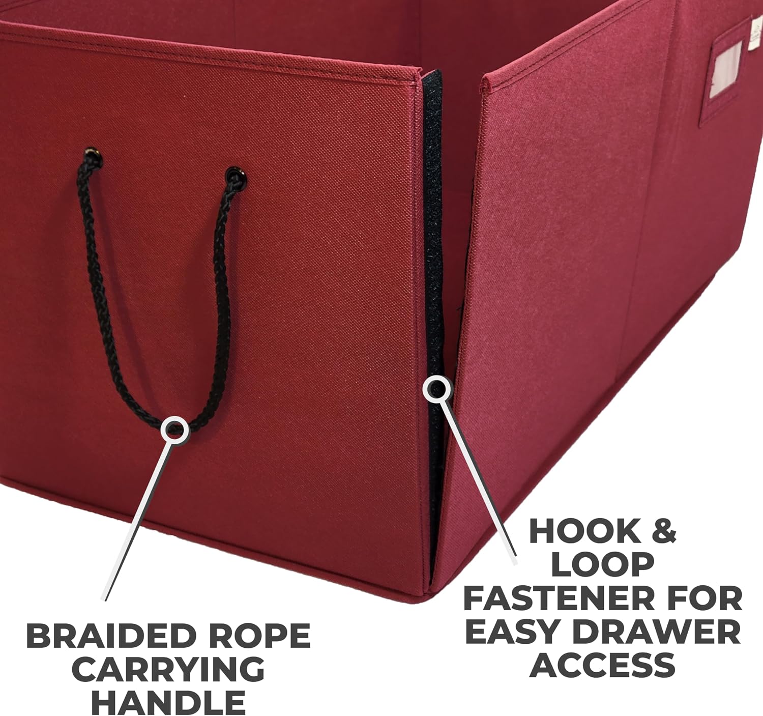 612 Vermont Christmas Ornament Storage Box with Adjustable Acid-Free Dividers, Holds 128 – 3 Inch Ornaments (SB-40043-VT)