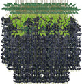 black wisteria hanging flowers fake hanging flowers artificial, main product view