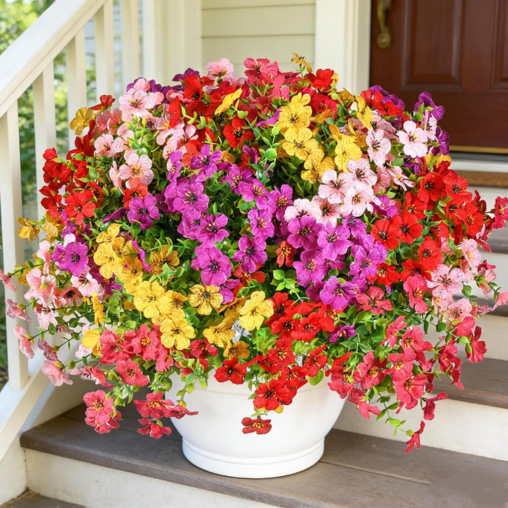 lylyfan 30 bundles 14'' artificial flowers for outdoor, main product view