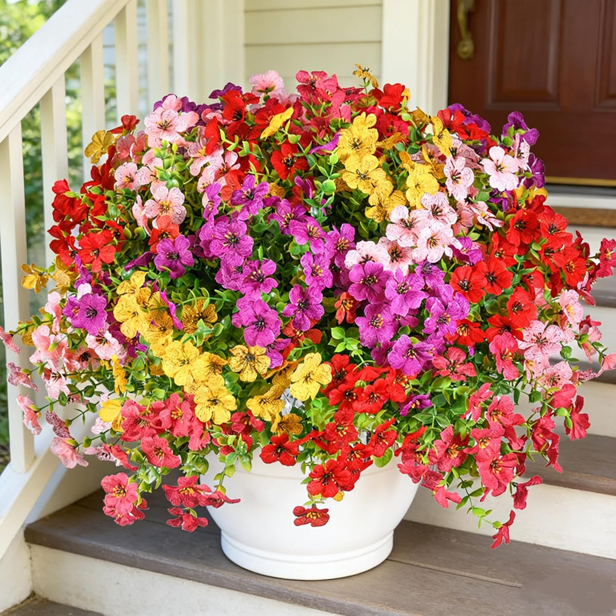 lylyfan 30 bundles 14'' artificial flowers for outdoor, main product view