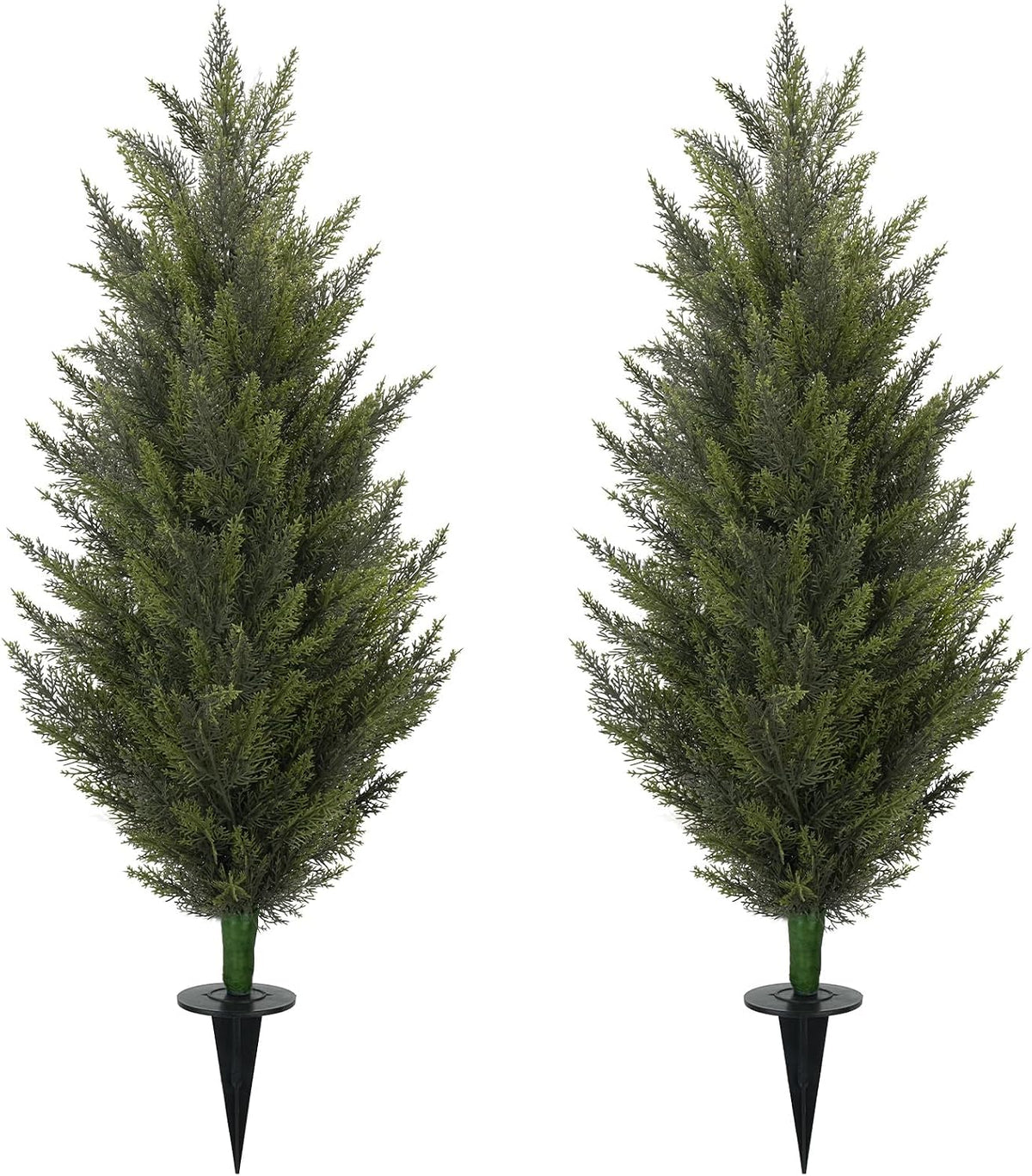 3.6ft fake topiary trees artificial outdoor 2 pcs, main product view