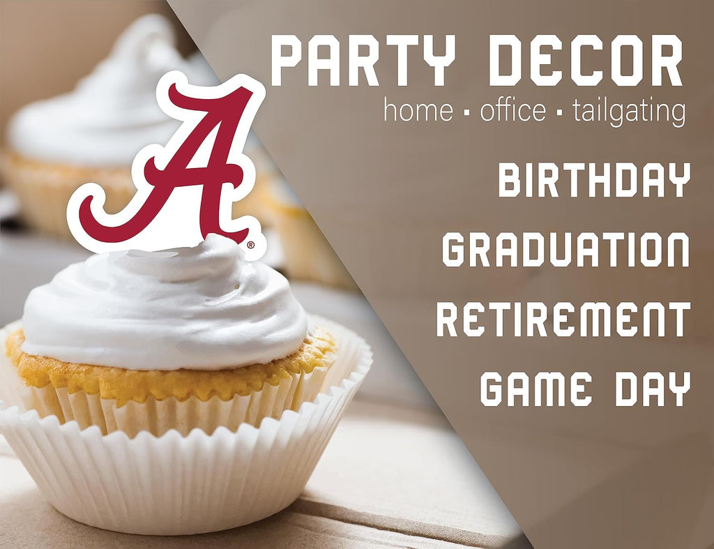 Alabama Crimson Tide Cupcake Toppers Party Cake Decorations Roll Tide 24 Pc