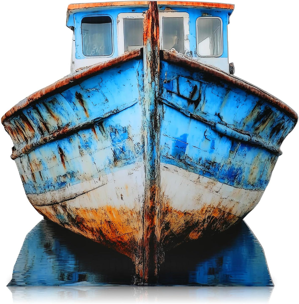 Beeveer 4ft 3D Old Pirate Fishing Boat Cardboard Stand-up Cutout