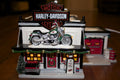 dept 56 snow village harley davidson motorcycle shop, main product view