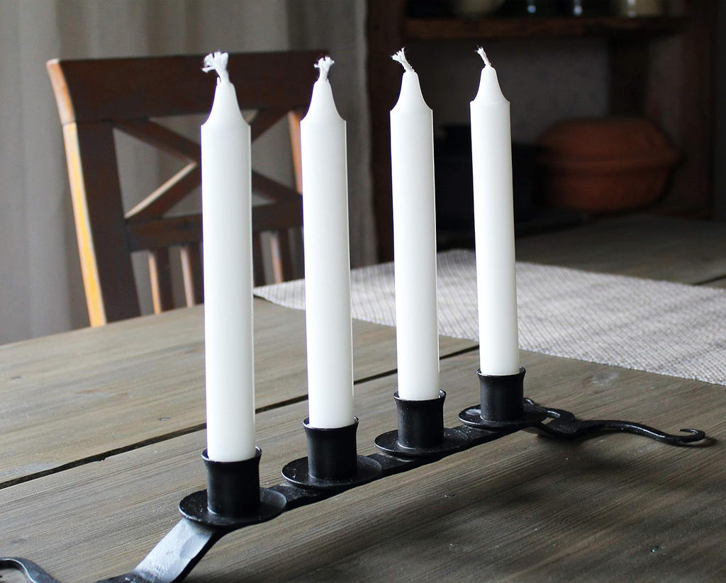 Hyoola Emergency Candles, White Short Tapers, Unscented Emergency Candle for Home and Emergencies Kit (Pack of 24)