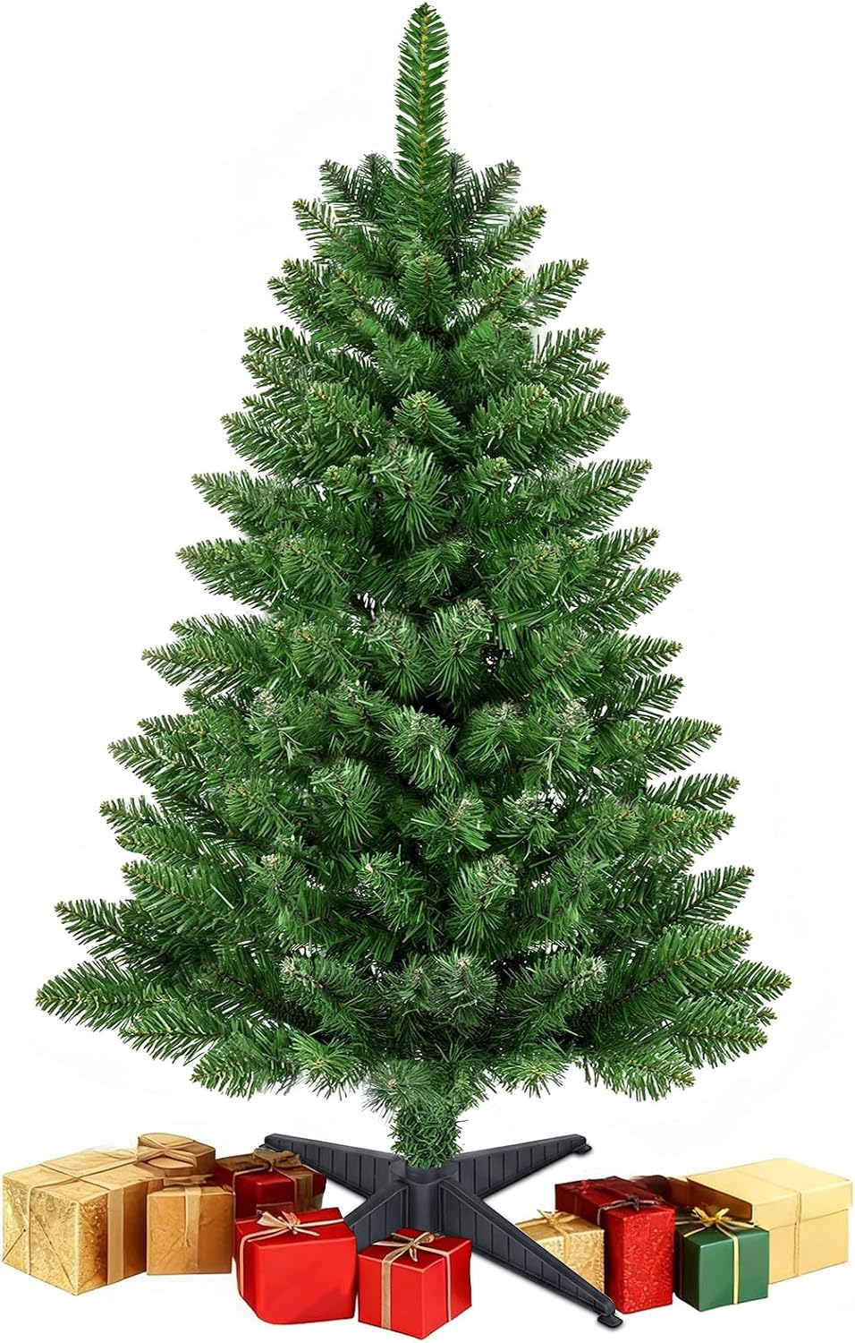 3ft artificial small christmas tree, premium pvc tips, main product view