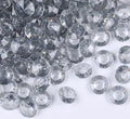 1000pcs/ Pack Wedding Table Acrylic Diamond Scatter Crystals Confetti Acrylic Gems Vase Fillers Rhinestones for Wedding, Bridal Shower, Vase Beads Decorations (10mm, Gray)