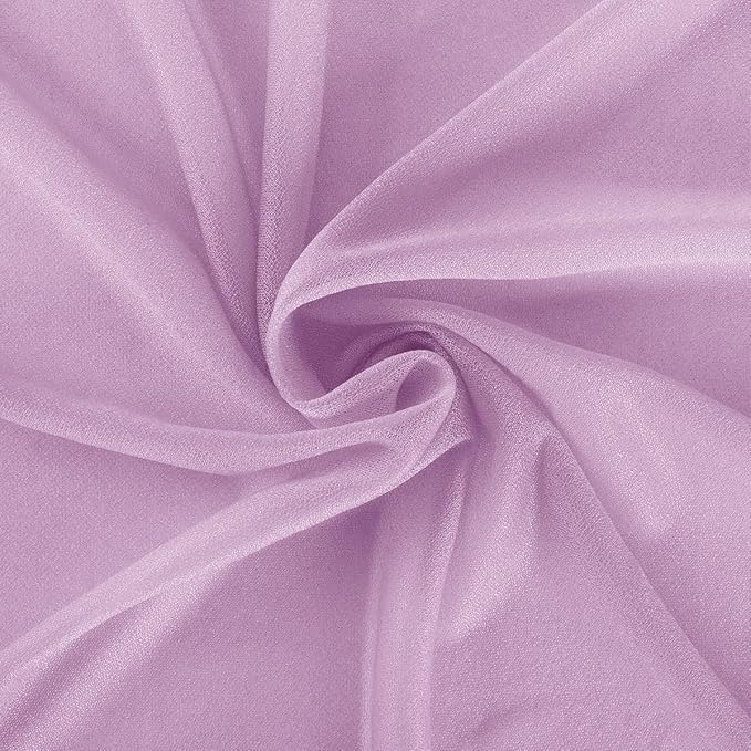 Lilac Purple Wedding Arch Draping Fabric 2 Panels 29" x 20 FT Wedding Drapes for Backdrop Sheer Curtains Drapes for Romantic Bridal Baby Shower Ceremony Birthday Party Fall Outdoor Events