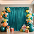 SquarePie Sequin Backdrop Curtain Not See Through Thick Glitter Background for Party 10FT x 10FT Teal