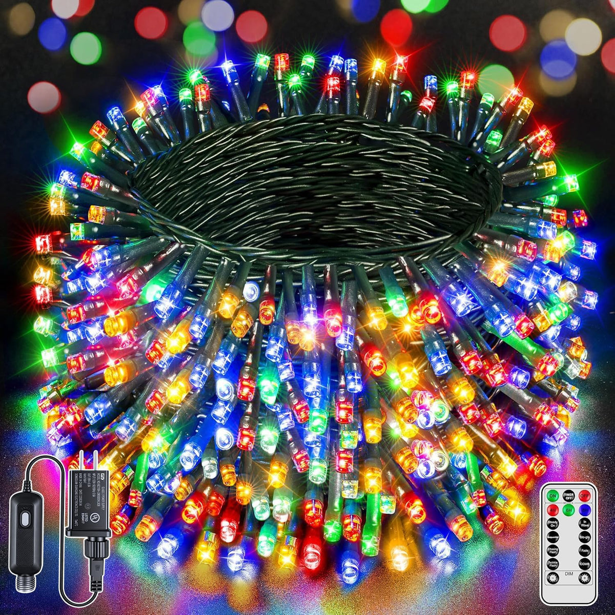 brightchristmas 328 ft 1000 led christmas lights, waterproof, main product view