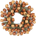24" tulip fall wreath for front door real, main product view