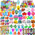 Mivanlin 117 Pcs Party Favors for Kids 4-8 8-12, Pop Fidget Toys, Treasure Box Toys for Classroom Prizes, Pinata Filler Goodie Bag Stuffers, Treasure Chest, Prize Box Toys for Boys Girls