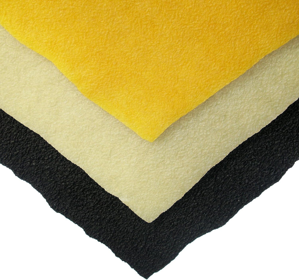 1/8" Crepe Rubber - 16" x 18" Sheets - 3 Colors