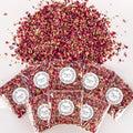 Sukh 8Packs Dried Flower Petals - Biodegradable Wedding Confetti,Natural Real Dried Flower Rose Petal Wedding Confetti for DIY Spa Bath Salts,Soap Making,Candle,Resin Jewelry Crafts,Party Decoration