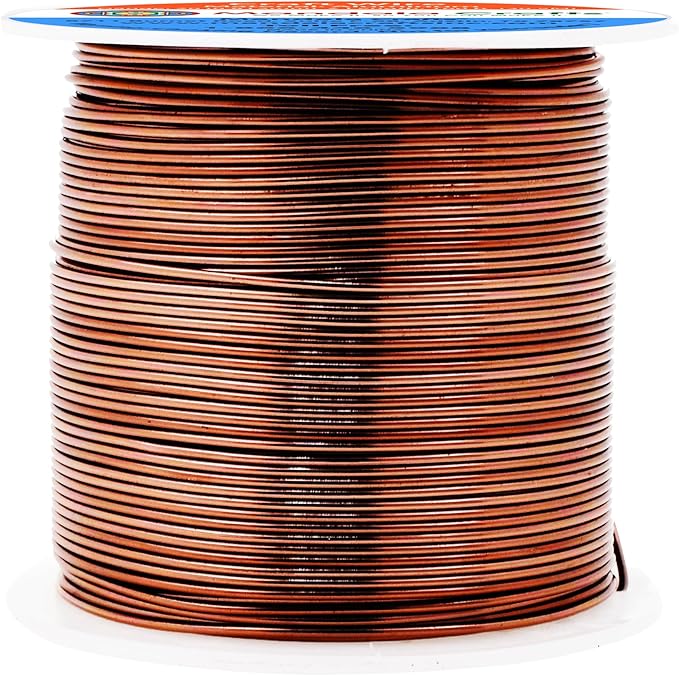 Mandala Crafts 20 Gauge Anodized Aluminum Craft Wire for Jewelry Making - 100 FT Colored Flexible Brown Wire - Bendable for Bonsai Armature Crafting Sculpting