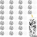 50 PCS Artificial Pearl String Beads - 10+5mm Black&White Floating Beads for Centerpieces, Vase Fillers, Wedding, Birthday Party, and Candle Decor