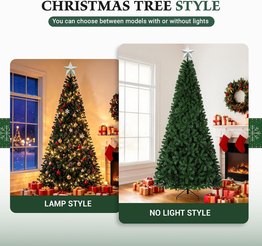 artificial christmas tree,7.5ft christmas with over 1800 branch, package contents