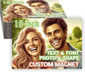 KETABAO – 15" Customize Rectangle Refrigerator and Car Photo Magnets - Personalize with Photos of Your Home, Office and Vehicle