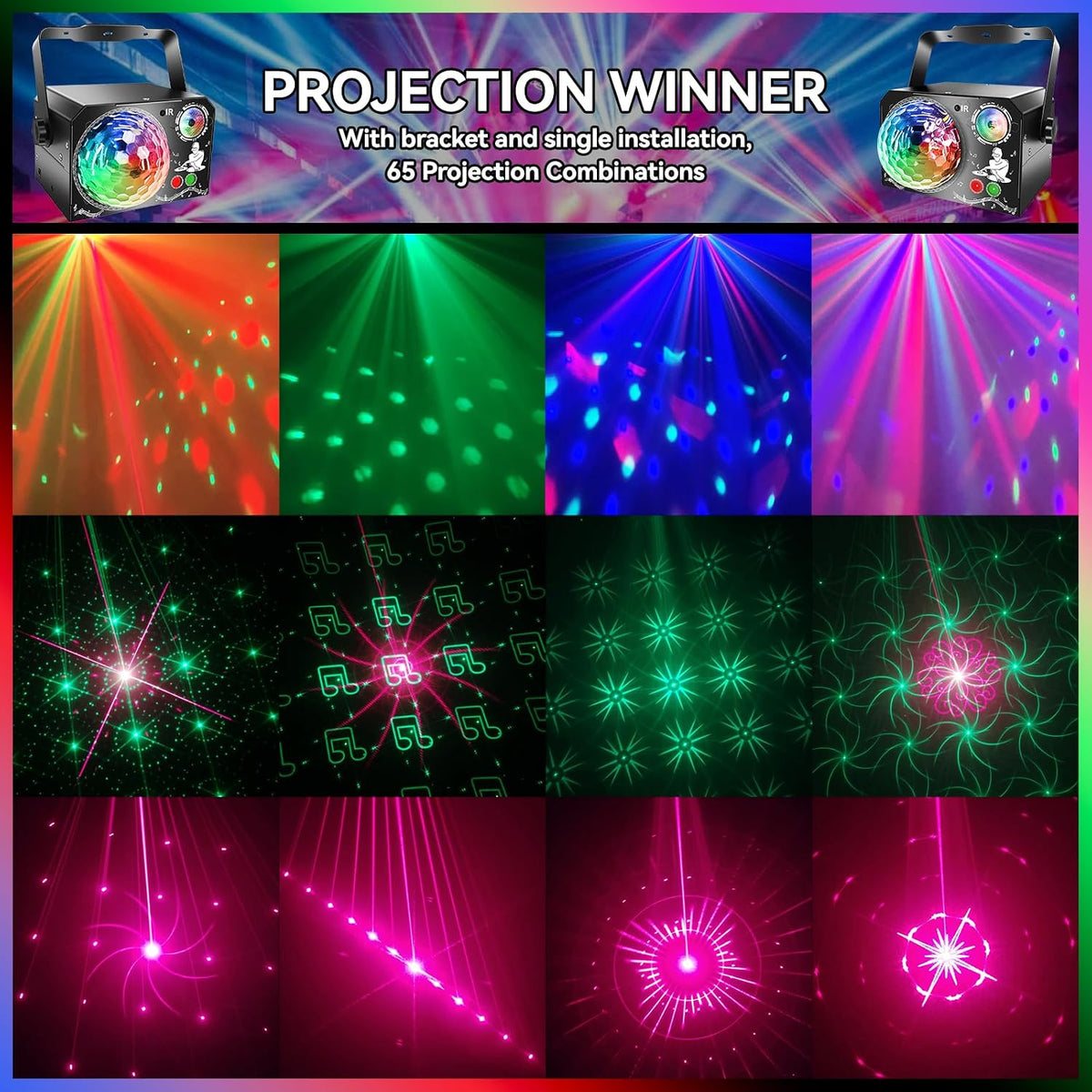Disco Ball Party Lights Indoor, Dj Lights Disco Ball