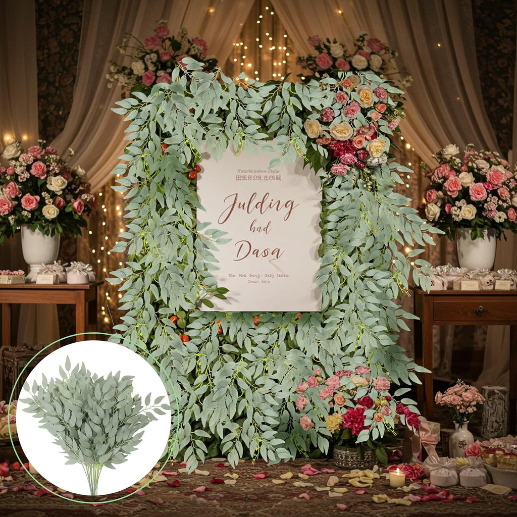 suncalla 50 pcs italian ruscus greenery stems bulk, package contents