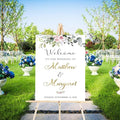 Welcome To Our Wedding Sign, Wedding Signs For Ceremony And Reception, Wedding This Way Sign Outdoor, Wedding Welcome Sign Stand, Rustic Wedding Decorations For Ceremony