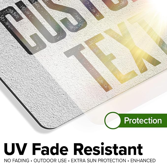 Custom Sign, Custom Street Sign, 11 Font Colors, 13 Font Styles, 4 Hole Options, 22 Sizes, 7x10 Inches, Rust Free DiBound, Fade Resistant, Made in USA by My Sign Center (Concrete)
