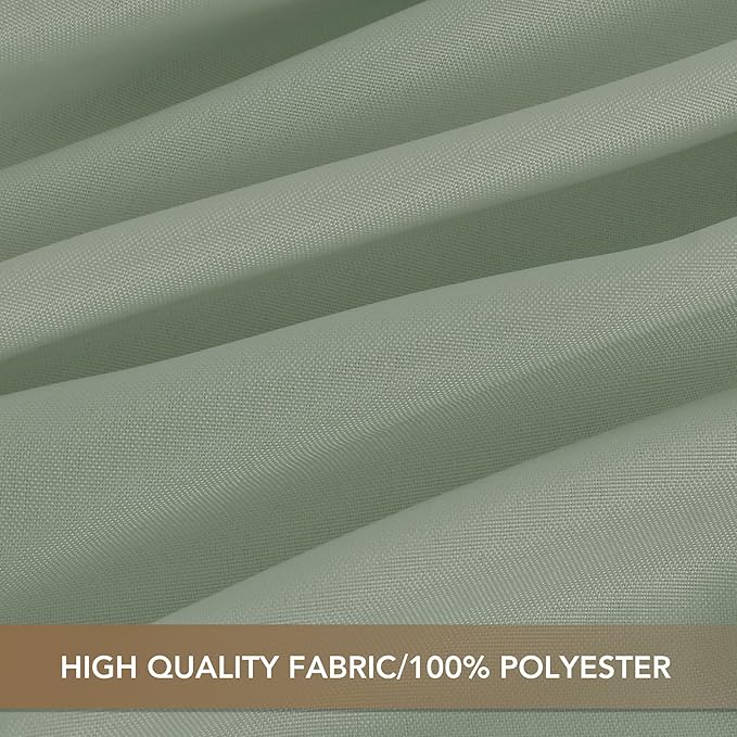 sancua Square Tablecloths 70x70 Inch, 2 Pack - Sage Green Fabric Table Cloth for Square or Round Tables, Washable Polyester Table Cover for Outdoor Party, Birthday, Decorative Display Tables
