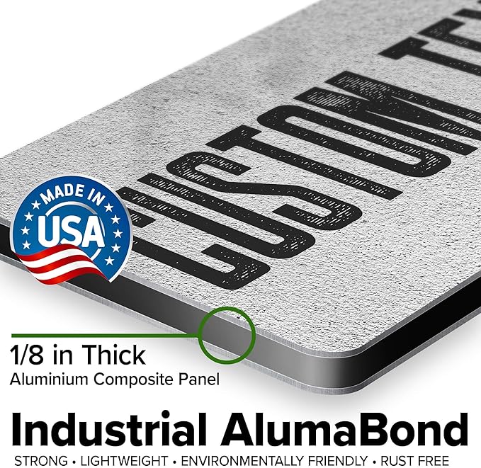Custom Sign, Custom Street Sign, 11 Font Colors, 13 Font Styles, 4 Hole Options, 22 Sizes, 6x12 Inches, Rust Free DiBound, Fade Resistant, Made in USA by My Sign Center (Concrete)