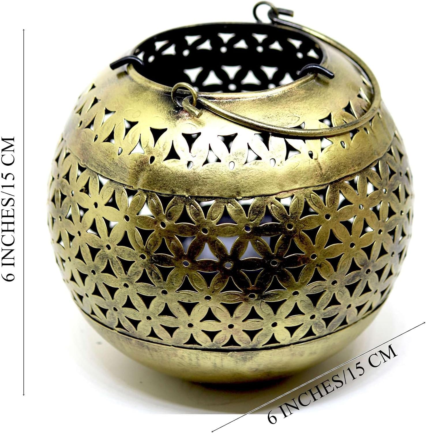Decorative Brass Bowls with Floral Design Decorative Showpiece T-Light Candle Holder