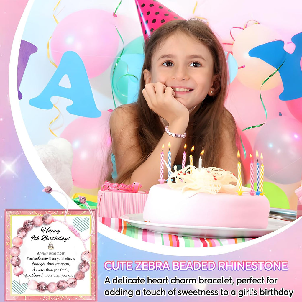 Birthday Gifts for 9 Year Old Girls, Gifts for 9 Year Old Girls, 7 Pieces 9th Beautiful Birthday Gift Basket Set , Cool 9th Decorations Birthday Gift for Daughter, Sister, Niece, Granddaughter.
