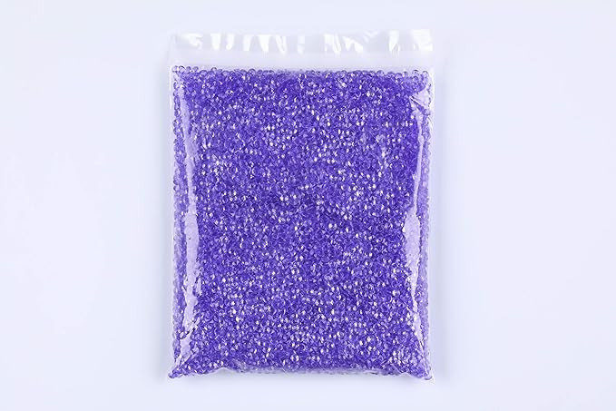10000 pcs/Pack Wedding Table Scatter Confetti Crystals Acrylic Diamonds Vase Fillers 4.5 mm Rhinestones for Wedding, Bridal Shower, Vase Beads Decorations (Violet)