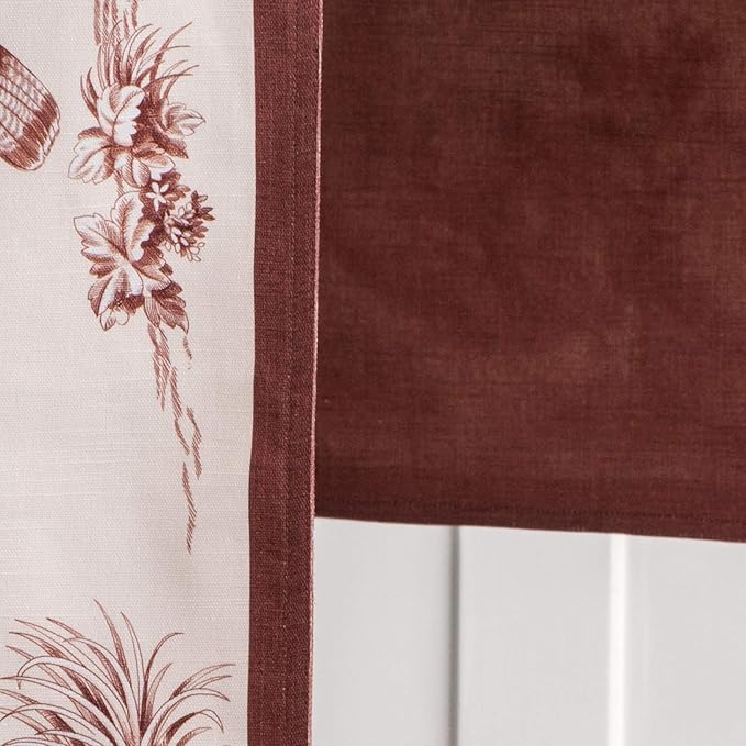 Maison d' Hermine Table Runner 100% Cotton Double Layer Table Runners 72 inches Long for Thanksgiving Christmas Decorations Home Kitchen Dining Party Wedding (Holy Jouy - Brown, 14.5" x 72")