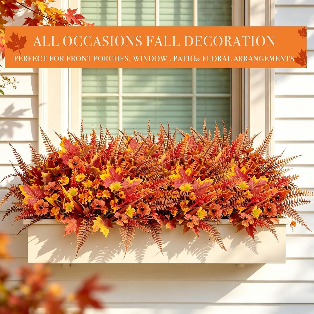 16 bundles 5 styles artificial fall flowers for, package contents