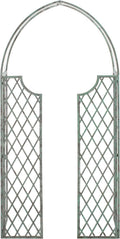 safavieh outdoor jaida metal garden arbor, 88" antique, main product view